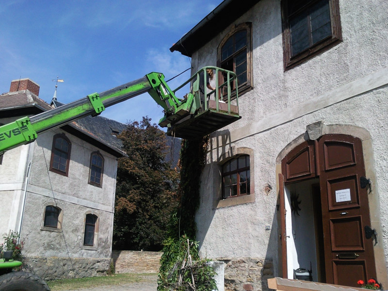 Arbeiten auf der Burg