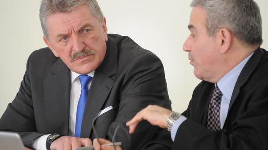 Klaus-Dieter Hübner (FDP, l), Peter Zuriel